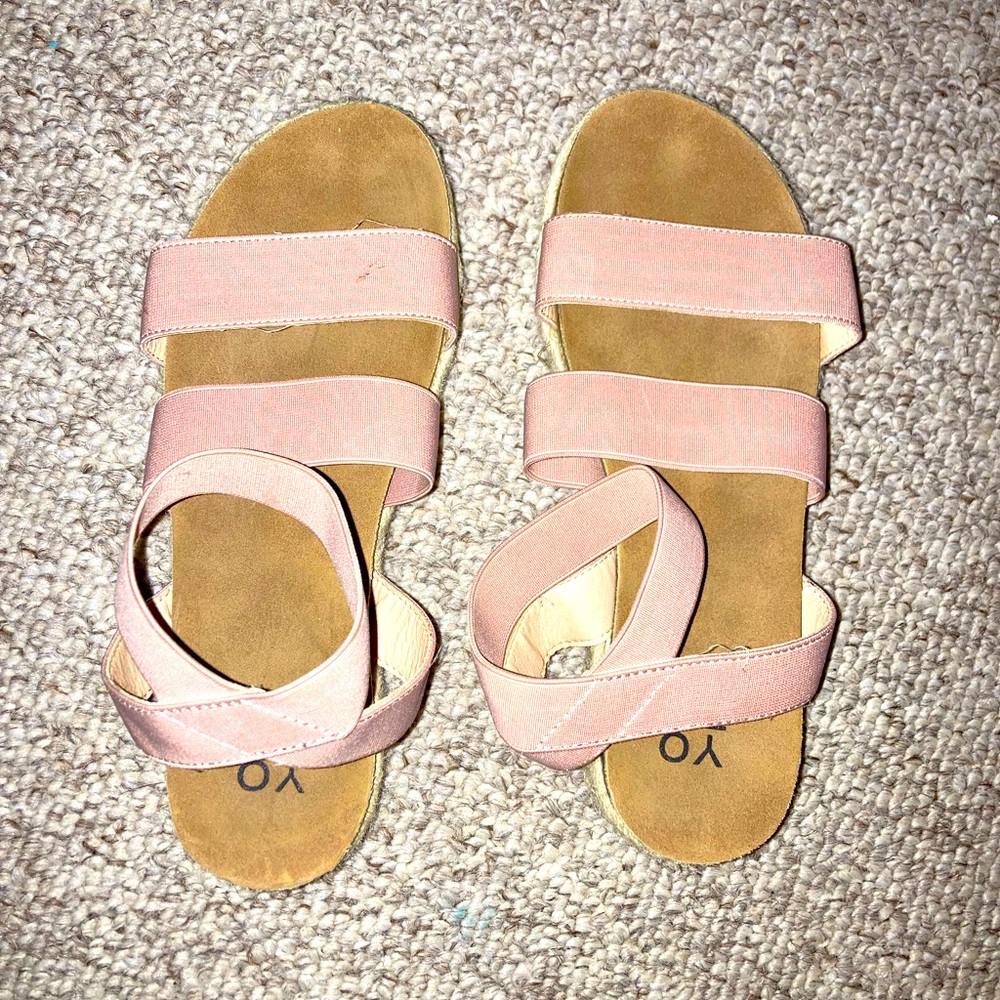 Blush Pink Platform Wedges